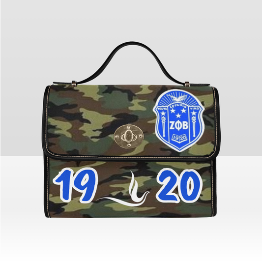 1920 SHIELD CAMOUFLAGE PURSE
