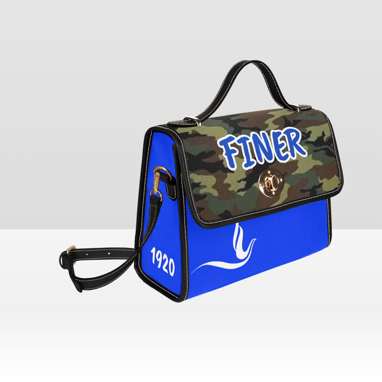 FINER DOVE CAMOUFLAGE PURSE