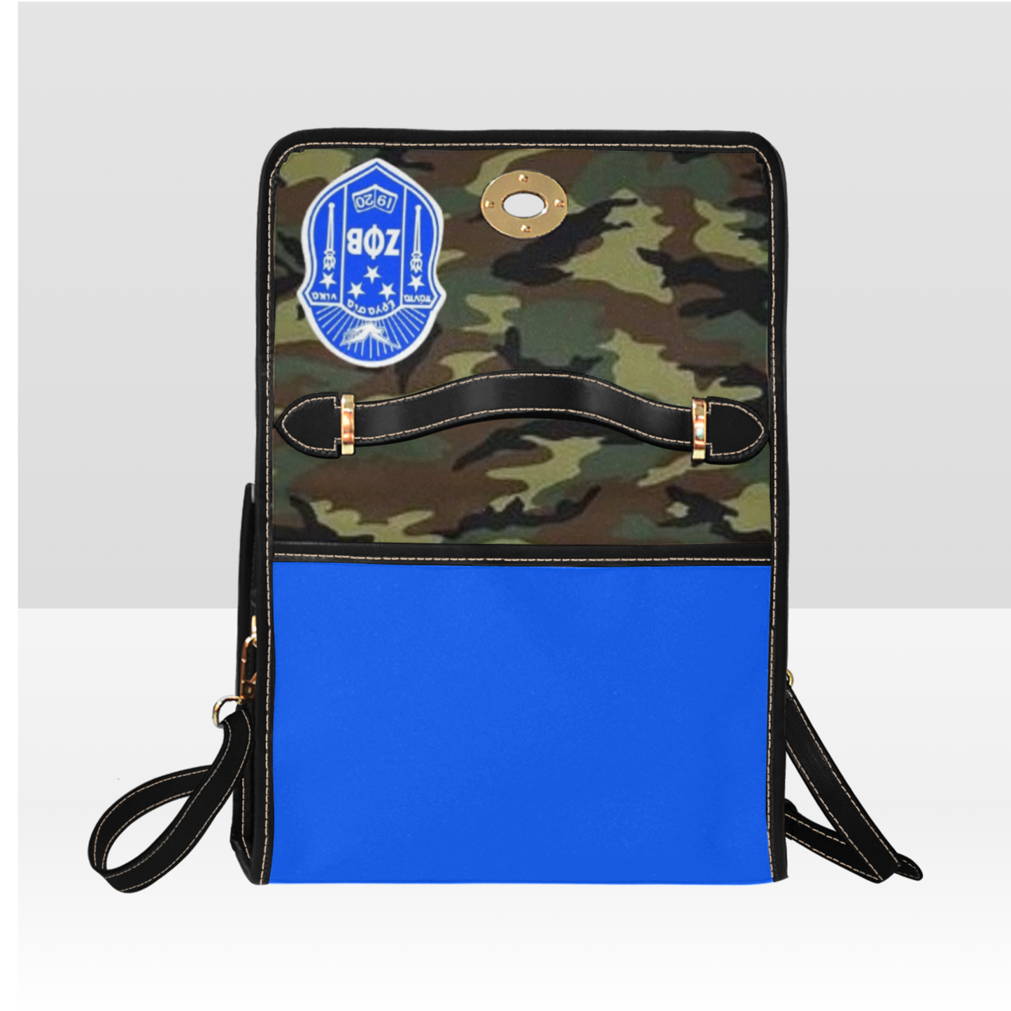 Zeta Phi Beta Camouflage Canvas Handbag