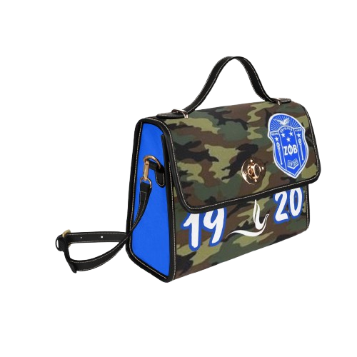 Zeta Phi Beta Camouflage Canvas Handbag