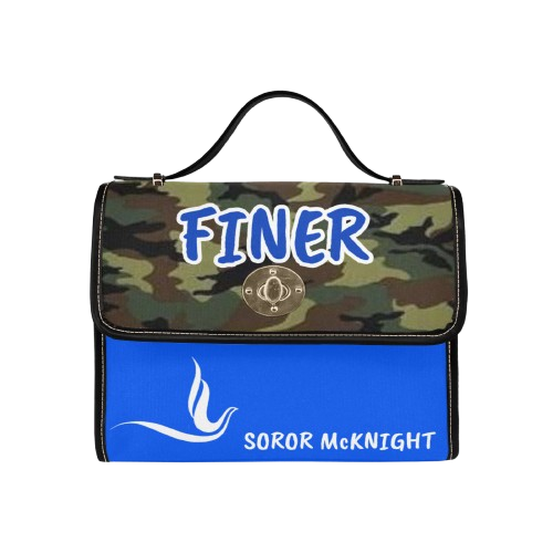 Zeta Phi Beta Camouflage Finer Canvas Bag