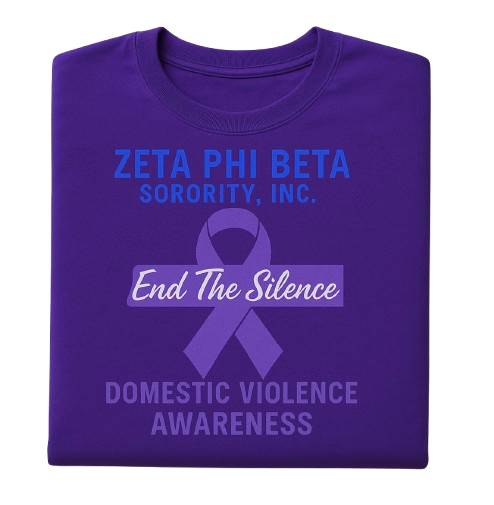 Zeta Phi Beta Domestic Violence Awareness T-Shirt